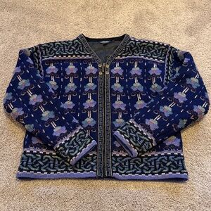 Icelandic Design Lined Wool Sweater/Jacket